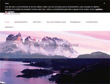 Tablet Screenshot of exploringchile.cl
